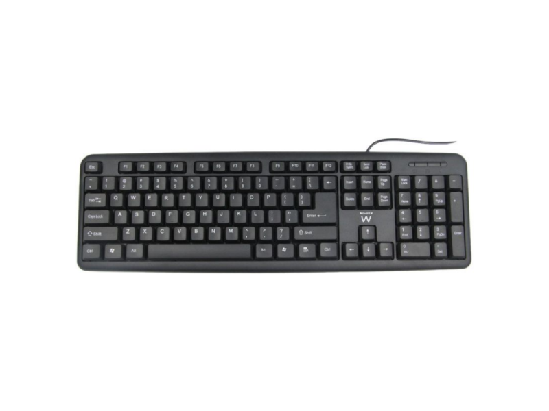 TECLADO EWENT USB PRETO SLIM
