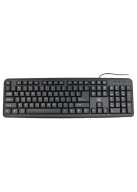 TECLADO EWENT USB PRETO SLIM