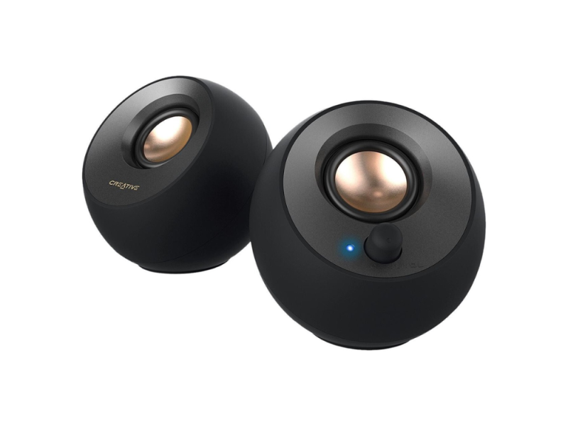 COLUNAS CREATIVE 20 PEBBLE V2 USBC PRETO