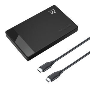 CAIXA EXTE EWENT HDD 35" SATA SSD 32 PRETA