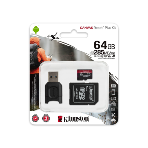 MOD MICRO SD 64GB CL10 REACT PLUS  ADAPTADOR KINGSTON
