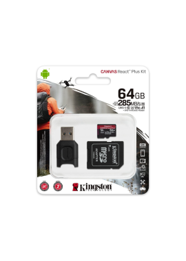 MOD MICRO SD 64GB CL10 REACT PLUS  ADAPTADOR KINGSTON