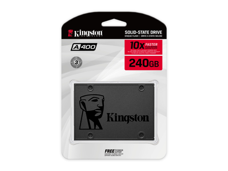 HD INT 25" 240 GB SSD KINGSTON A400 SATAIII (7MM HEIGHT)