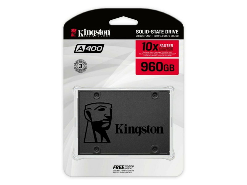 HD INT 25" 960 GB SSD KIGNSTON A400 SATAIII (7MM HEIGHT)