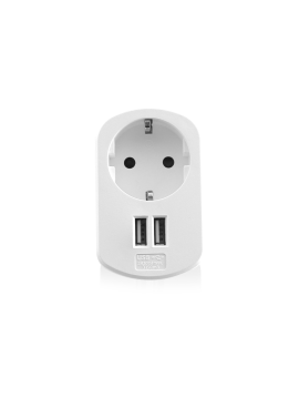 CARREGADOR EWENT 34A 2 USB BRANCO SCABO