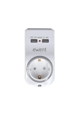 CARREGADOR EWENT 24A 4 EM 1 BRANCO SCABO