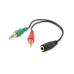 ADAP AUDIO EWENT 1X35MM M PARA 2X35MM F