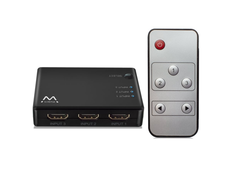 SWITCH EWENT 3 HDMI 4K@30HZ C COMANDO